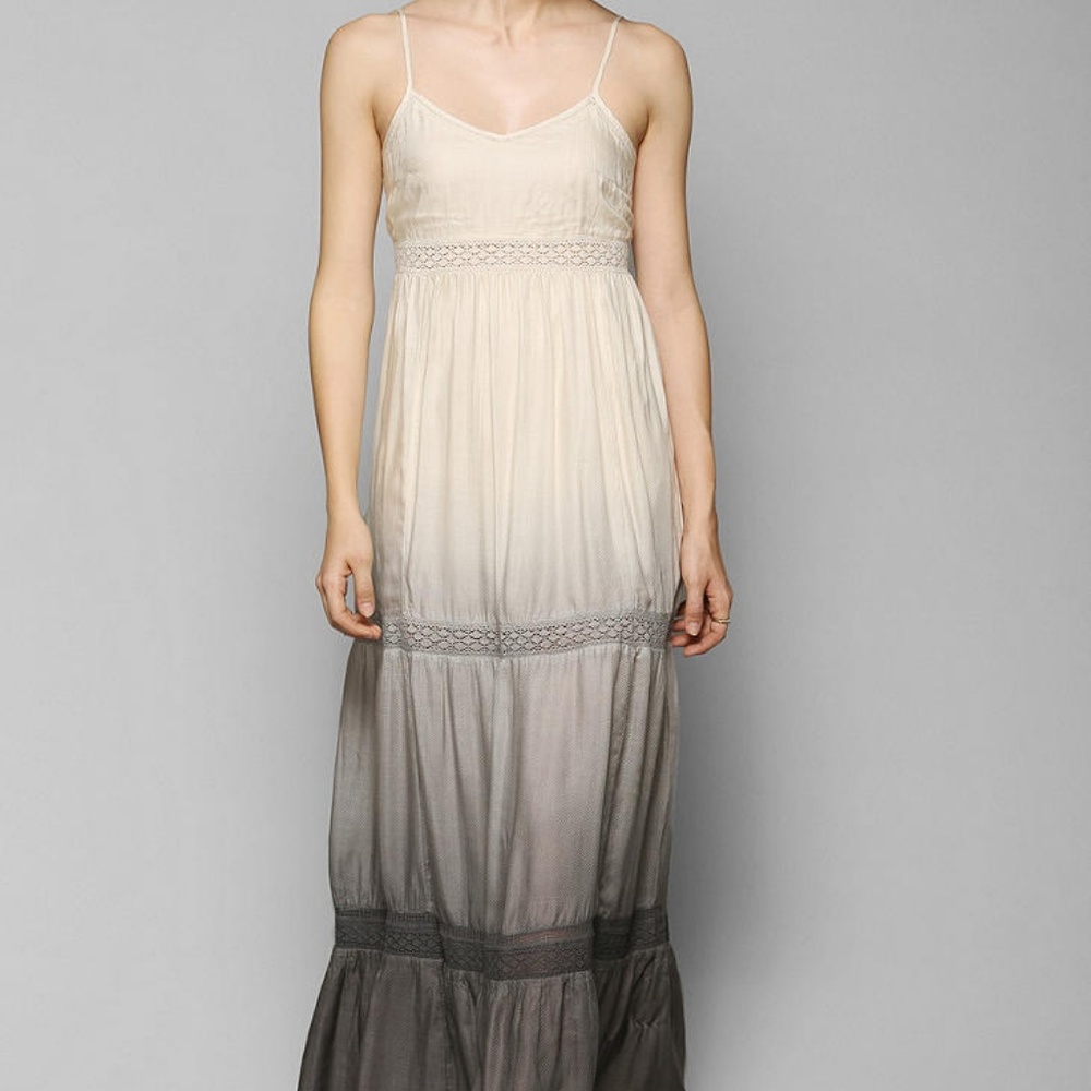 Kimchi Blue Natural Gazelle Dipdye Maxi Dress